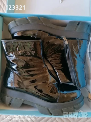 ДВА ЧИФТА БОТИ /естествен лак и набук/, снимка 4 - Дамски боти - 50820558