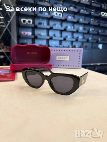 Gucci Черни Слънчеви Очила С UV400 Защита Гучи Код SK228, снимка 2 - Слънчеви и диоптрични очила - 52593990