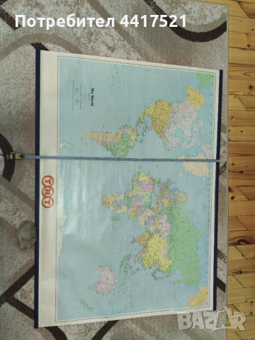Карта на света - политическа, снимка 3 - Колекции - 52927395