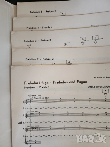 Витолд Лютославски ( Witold Lutosławski ) - Прелюдия и фуга за 13 струнни инструмента, партитури, снимка 3 - Специализирана литература - 51554047