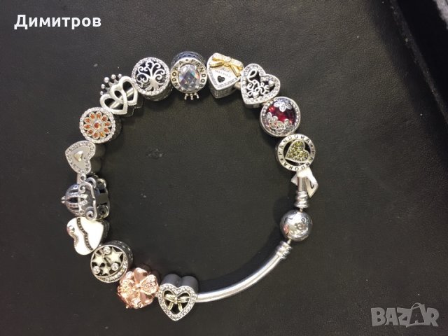 Сребърни гривни PANDORA и чармове .New collections2020