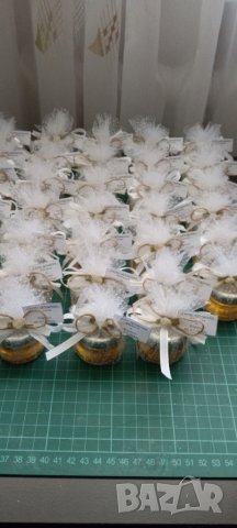 Бурканчета с мед -украсени за сватба, кръщене и погача подаръчета, снимка 6 - Други - 36407578