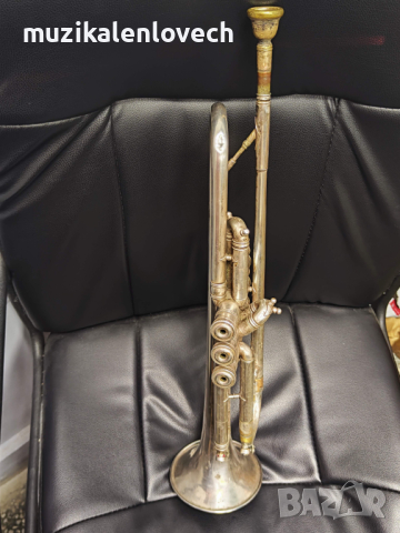 Hirsbrunner Sumiswald B-trompete - Б Тромпет с твърд куфар /Switzerland/, снимка 5 - Духови инструменти - 44860136