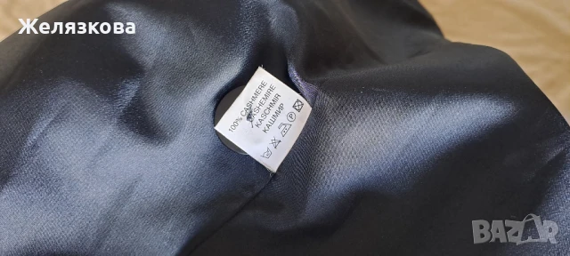 Черно палто кашмир , снимка 8 - Палта, манта - 50630148