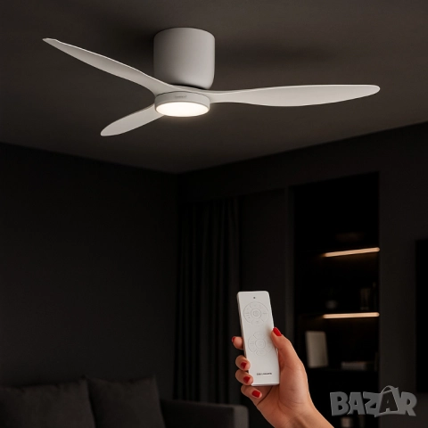 Brizy Bright Minimal – Вентилатор за таван с лампа, снимка 6 - Друга електроника - 51926841