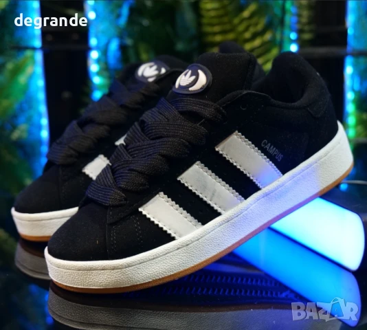 Дамски кецове Adidas Campus цвят черен, снимка 4 - Маратонки - 51034213