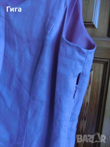 ленен розов комплект рокля и сако, снимка 9 - Костюми - 40313862