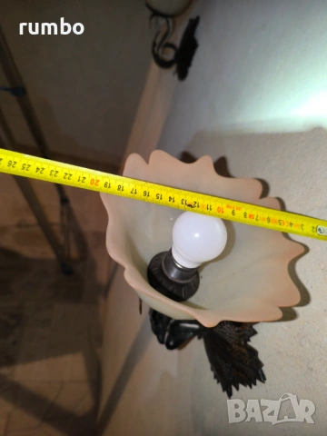 Продавам полилей с 2бр.стенни лампи, снимка 4 - Полилеи - 53375394