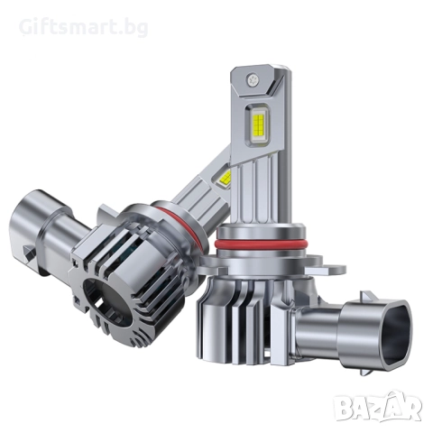 Комплект 2 LED крушки HB3/9005, 2x35 вата, 8000 lm, 6500 K, Canbus
