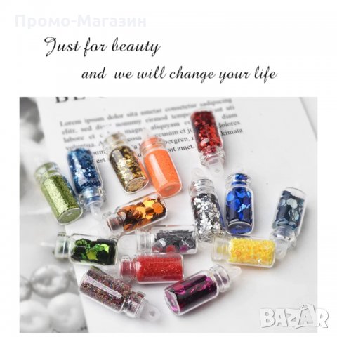 Комплект 48 бутилки за АРТ маникюр и декорация., снимка 5 - Продукти за маникюр - 33410496