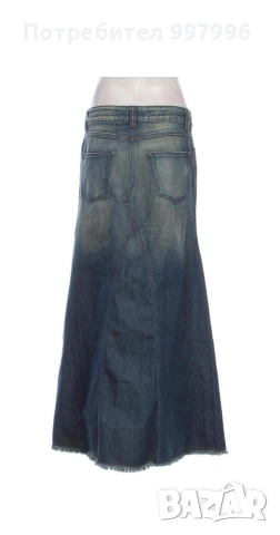 дълга дънкова пола -Л размер, снимка 2 - Поли - 50987754