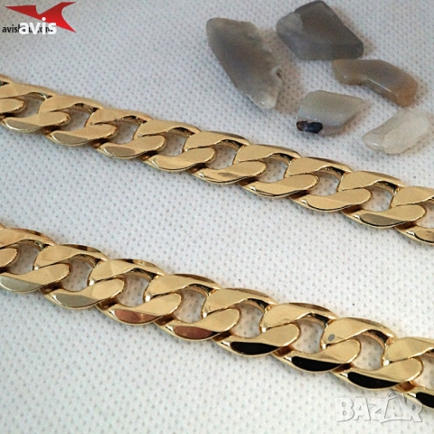 Синджир с 14К златно покритие 254565, снимка 2 - Колиета, медальони, синджири - 52961260