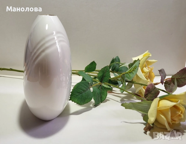 Японска порцеланова ваза Yamaji Japan., снимка 2 - Други ценни предмети - 52437872