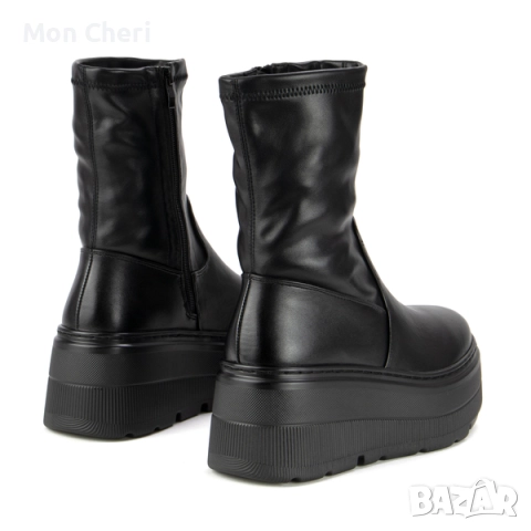 Дамски Боти На Платформа, снимка 2 - Дамски боти - 52540627