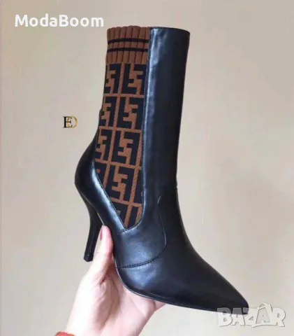 Fendi дамски боти на ток, снимка 5 - Дамски боти - 48848823