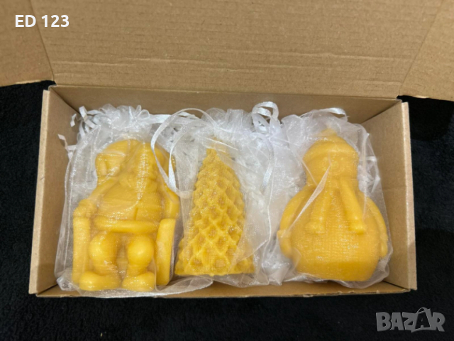 Ръчно изработени свещи от 100% чист пчелен восък, снимка 6 - Декорация за дома - 52890165