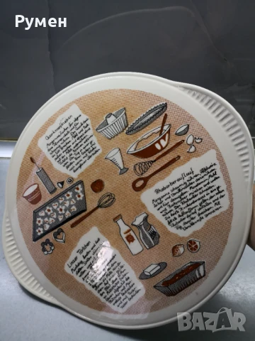 Голям порцеланов поднос, снимка 4 - Чинии - 51067648