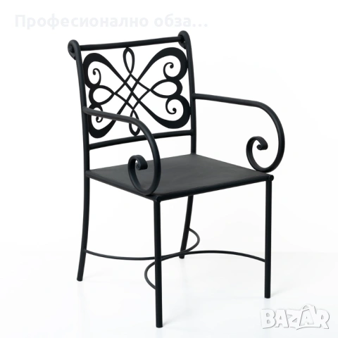 Здрави градински столове от метал и ковано желязо по поръчка с избор на цвят и патина, снимка 2 - Градински мебели, декорация  - 53560539