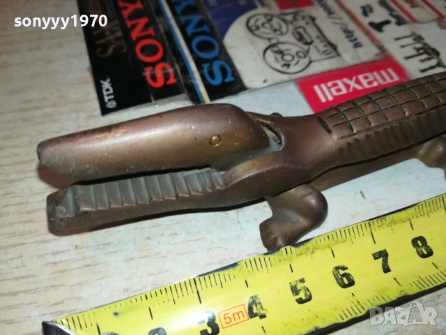 КРОКОДИЛ-МЕД МЕСИНГ 2106251927, снимка 6 - Антикварни и старинни предмети - 50749514