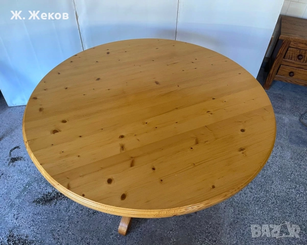 Масивна трапезна маса, снимка 3 - Маси - 53376684