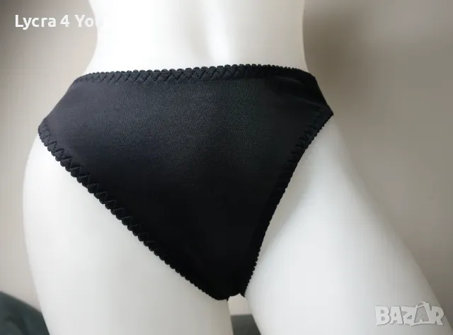 S черни сатенени бикини, снимка 4 - Бельо - 50155994