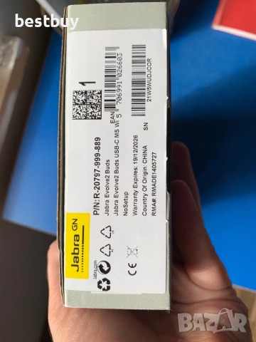 Чисто нови слушалки JABRA Evolver2buds, снимка 5 - Bluetooth слушалки - 52209405