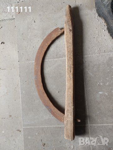 Старо ковано кълцало за рязане на  трева и за други неща , снимка 2 - Други ценни предмети - 43627689
