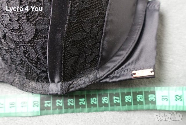 Noir by Hunkemoller луксозен черен сутиен с предно закопчаване, снимка 11 - Бельо - 40475734