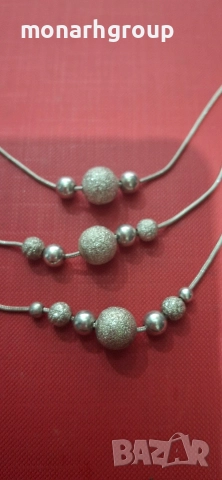 Сребърно колие, снимка 5 - Колиета, медальони, синджири - 52684560