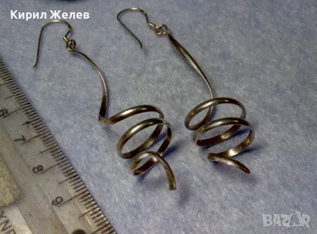 АРТИСТИЧЕН СТИЛЕН МОДЕЛ ФЕЕРИЧНИ СРЕБЪРНИ ОБЕЦИ СРЕБРО 925 РЪЧНА ФИНА ИЗРАБОТКА 30548, снимка 7 - Обеци - 50337179