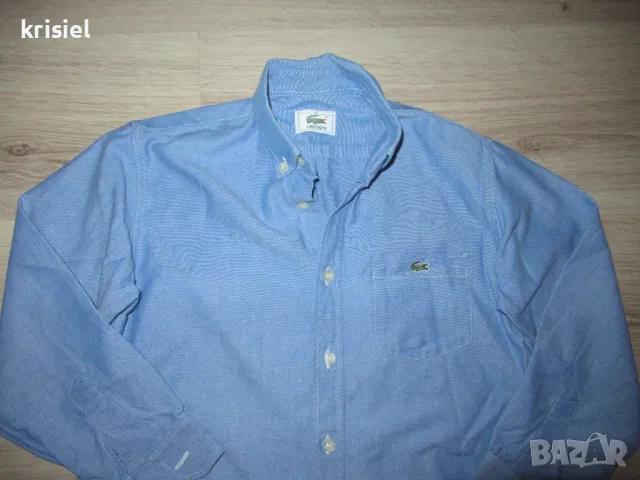 LACOSTE--ОРИГИНАЛНА ПАМУЧНА РИЗА--140 номер, снимка 2 - Детски ризи - 49309618