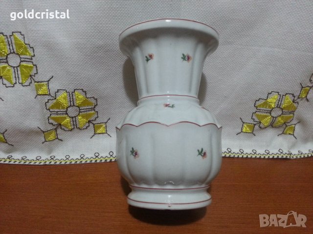 Стар български порцелан ваза , снимка 2 - Антикварни и старинни предмети - 42867915