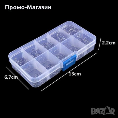 Комплект 500 броя куки за риболов в различен размер от 3 # до 12 #, снимка 6 - Такъми - 33026937