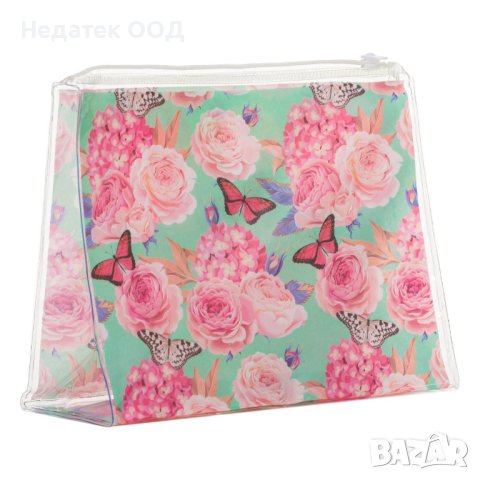 Органайзер с рози и пеперуди, прозрачен