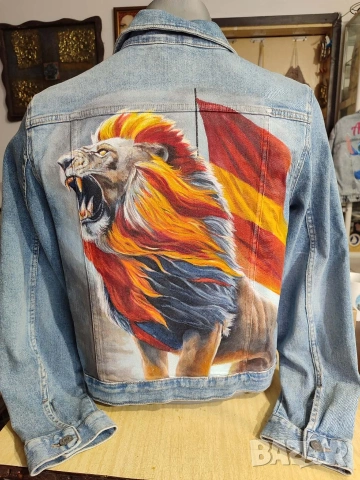 Яке с индивидуален ръчен дизайн – единствено по рода си, снимка 16 - Якета - 53298666