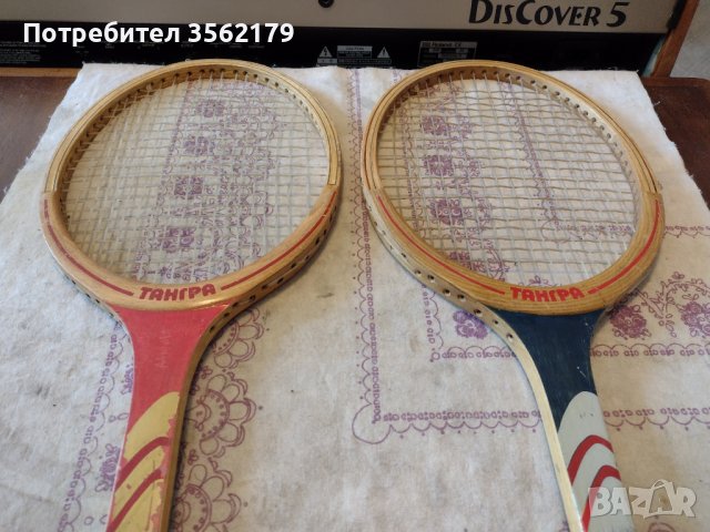 Ретро тенис ракети Тангра, снимка 5 - Тенис - 43790211