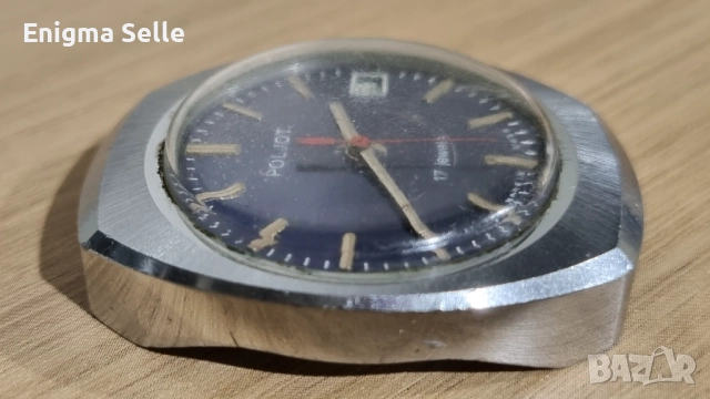 Мъжки механичен ръчен часовник POLJOT 17 Jewels, снимка 3 - Мъжки - 52643427