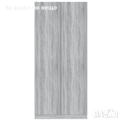 Гардероб, сив сонома, 90x52x200 см, инженерно дърво Код P371, снимка 5 - Гардероби - 49819977