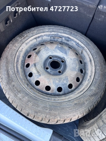 Гуми 185/55/15 с железни джанти на 20 дена, снимка 3 - Гуми и джанти - 53344227