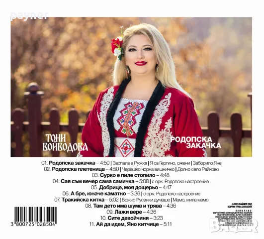 Тони Войводова-Родопска закачка, снимка 2 - CD дискове - 49356098