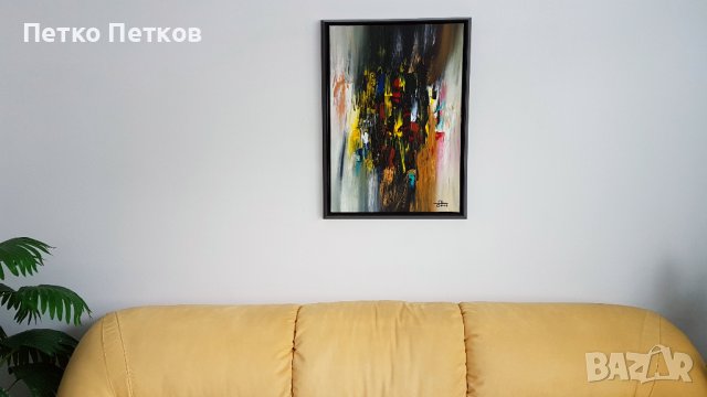 Абстрактни картини: Loddrett 2, снимка 2 - Картини - 40447524