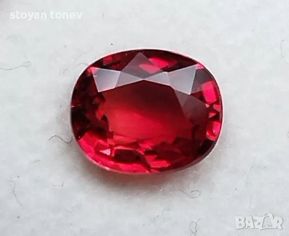 Невероятен блестящ червен сапфир - 1.11кт.! Сертифициран! Нов!