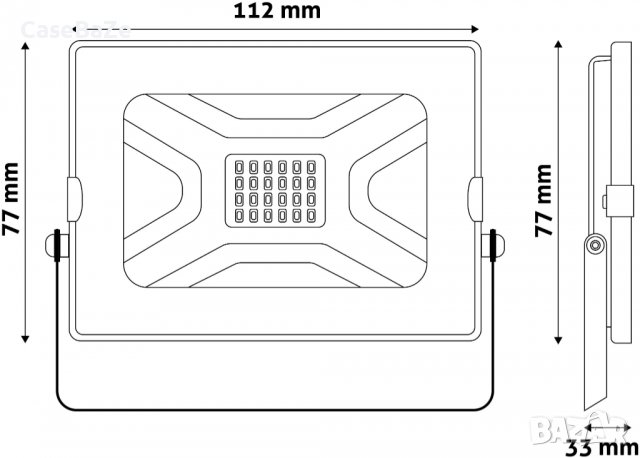 LED водоустойчив рефлекторен прожектор avide® 104 вата 4000 келвина, снимка 9 - Прожектори - 39187318