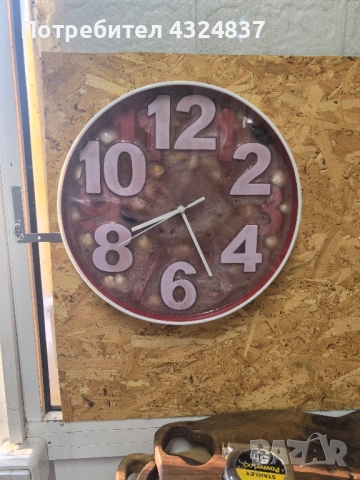 часовник ръчна изработка с епоксидна смола , снимка 4 - Стенни часовници - 52385007