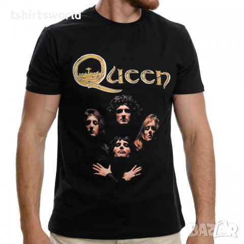 Нова мъжка тениска с дигитален печат на музикалната група QUEEN бохемска рапсодия