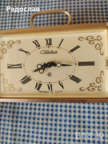 СССР електромеханичен будилник Слава, снимка 2 - Други - 52305089