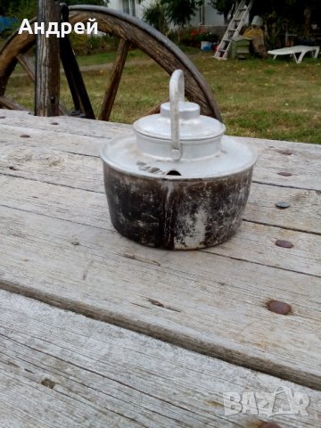 Стара алуминиева котленка,чайник, снимка 4 - Антикварни и старинни предмети - 27062221