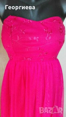 Нова розово червена рокля  👗🍀S, S/M👗🍀арт.445, снимка 5 - Рокли - 28933676