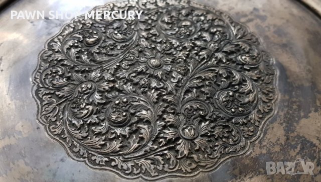 Продавам азиатска сребърна чиния от края на 19 век, снимка 3 - Антикварни и старинни предмети - 32830779