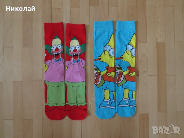 the simpsons чорапи, снимка 1 - Мъжки чорапи - 38130917